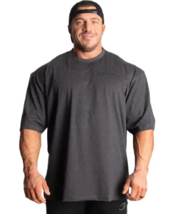 Division Iron Tee, Dark Grey Melange