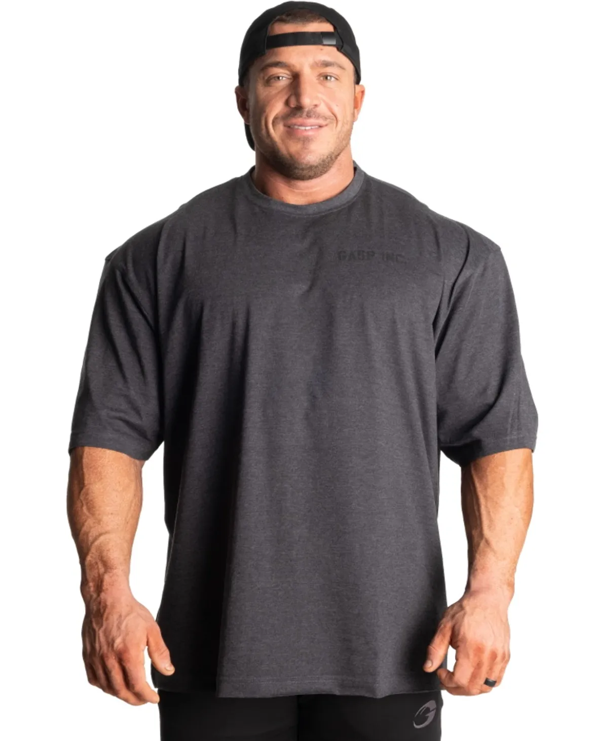 Division Iron Tee, Dark Grey Melange