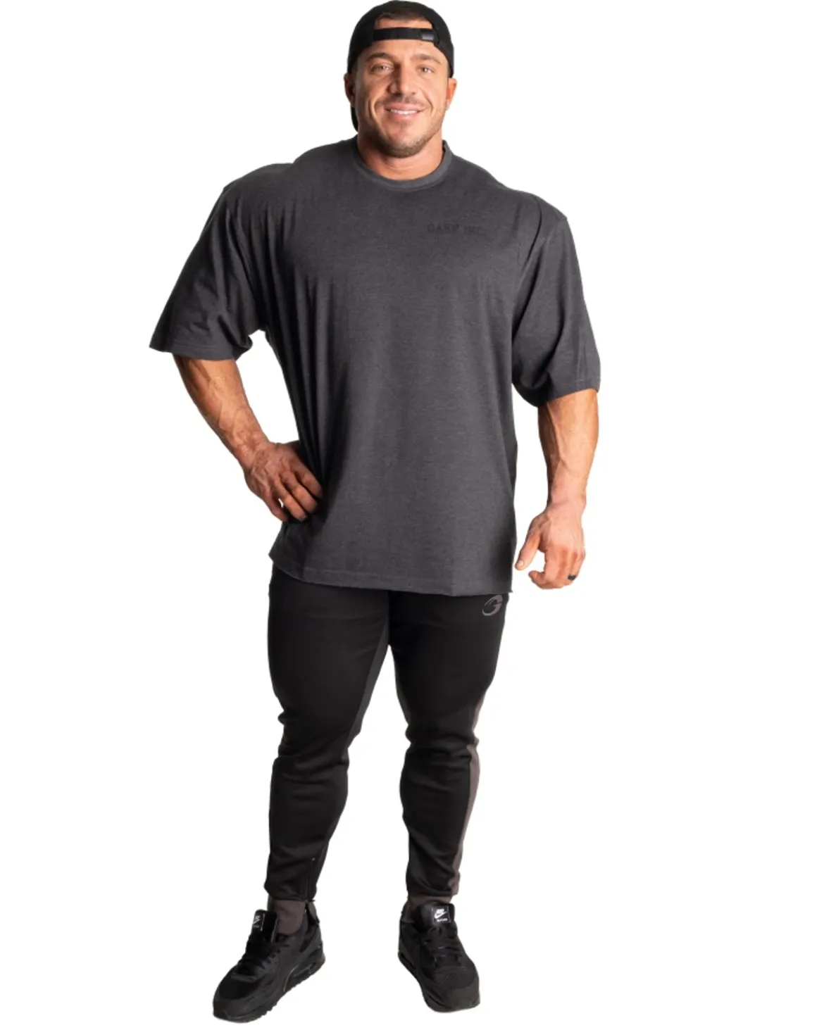 Division Iron Tee, Dark Grey Melange