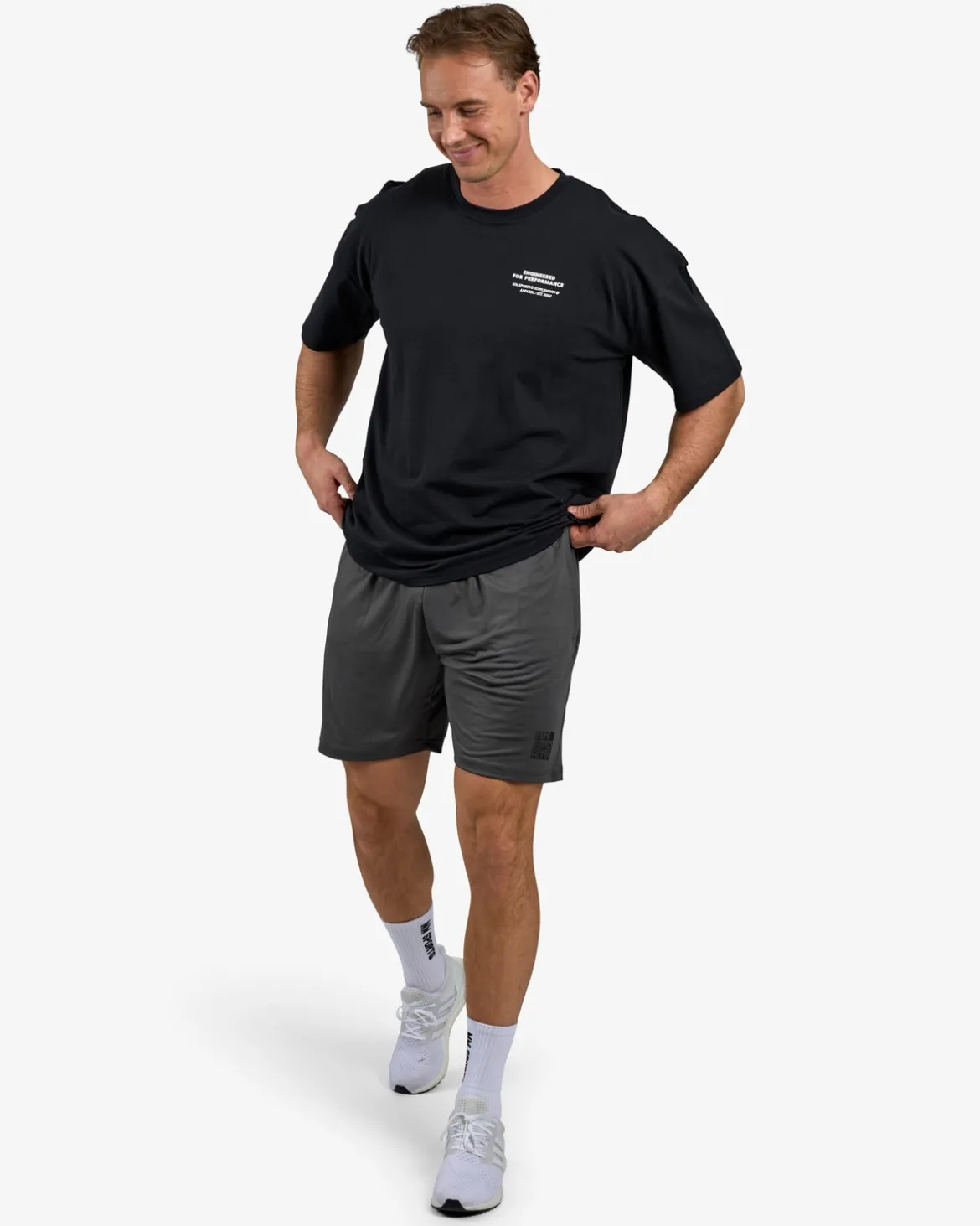 Function Shorts, Grey/Black
