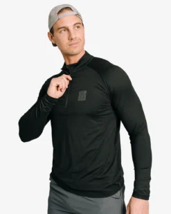 Half Zip Shirt, Black