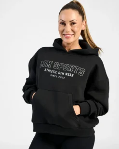 Hoodie Wmn Varsity, Black