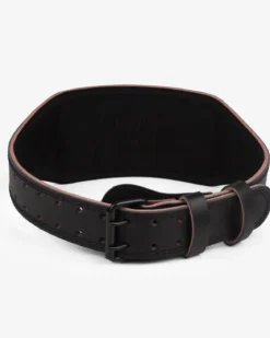 Leather Belt, Black/Black