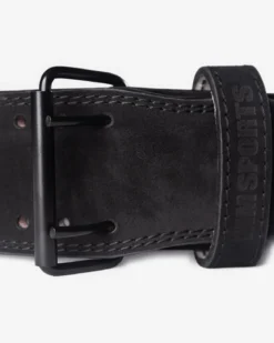 Leather Belt Suede, Black/Black