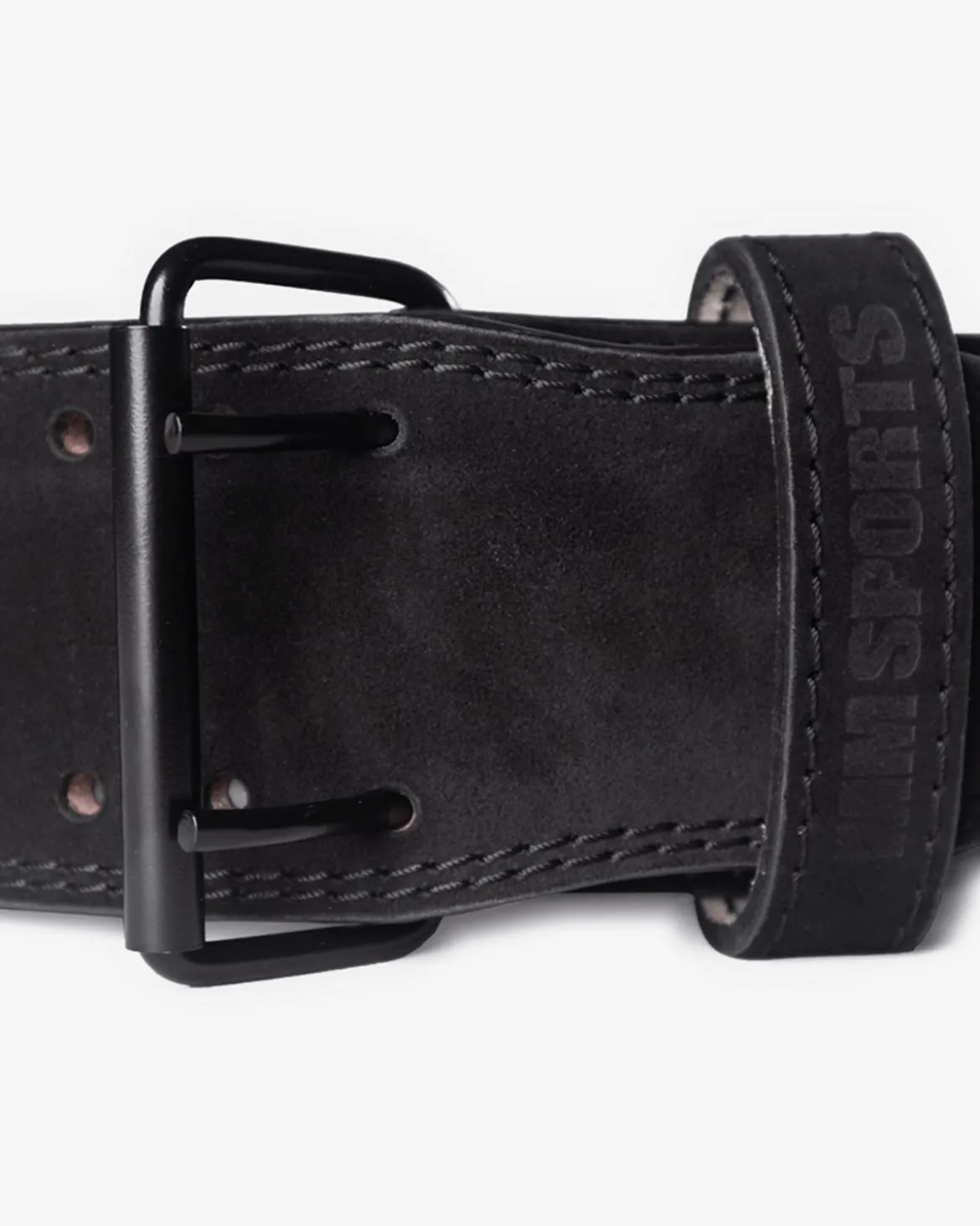 Leather Belt Suede, Black/Black