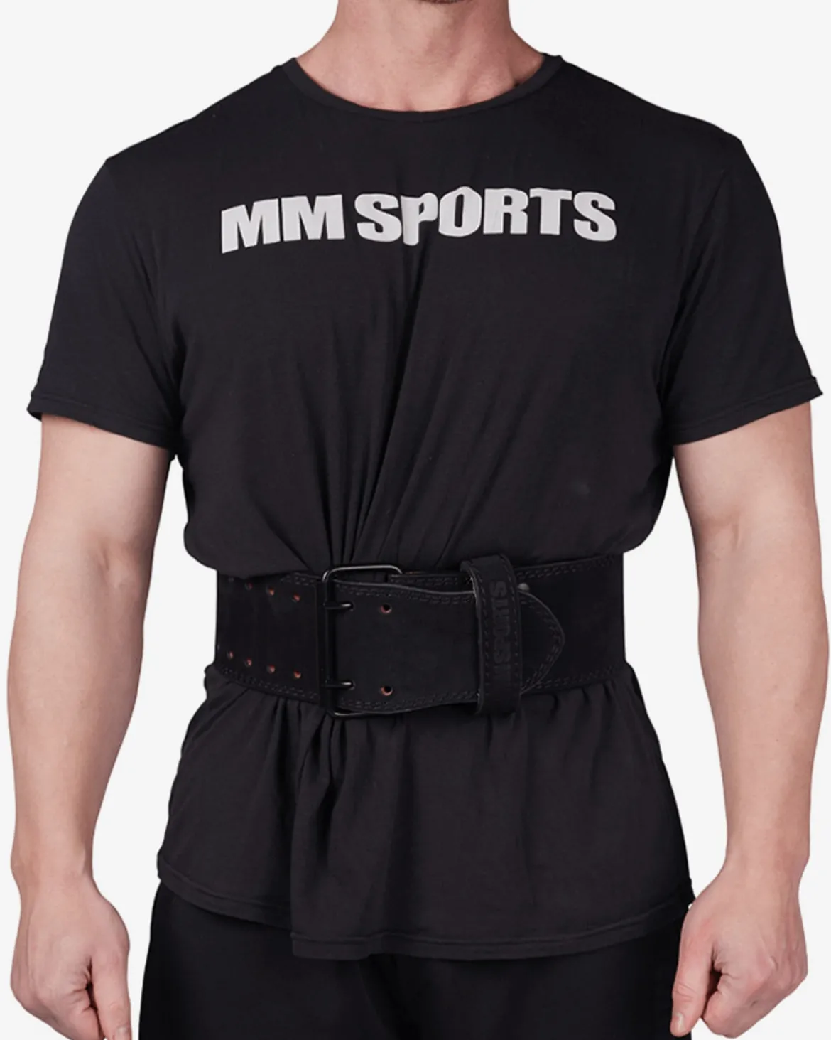 Leather Belt Suede, Black/Black