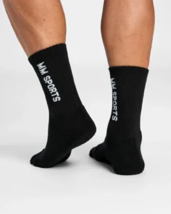 Mid-Cut Socks 3-Pack, Black