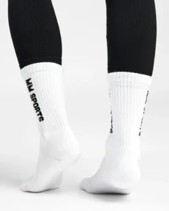 Mid-Cut Socks 3-Pack, White