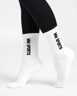 Mid-Cut Socks 3-Pack, White