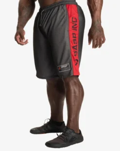 No1 Mesh Shorts, Black/Red