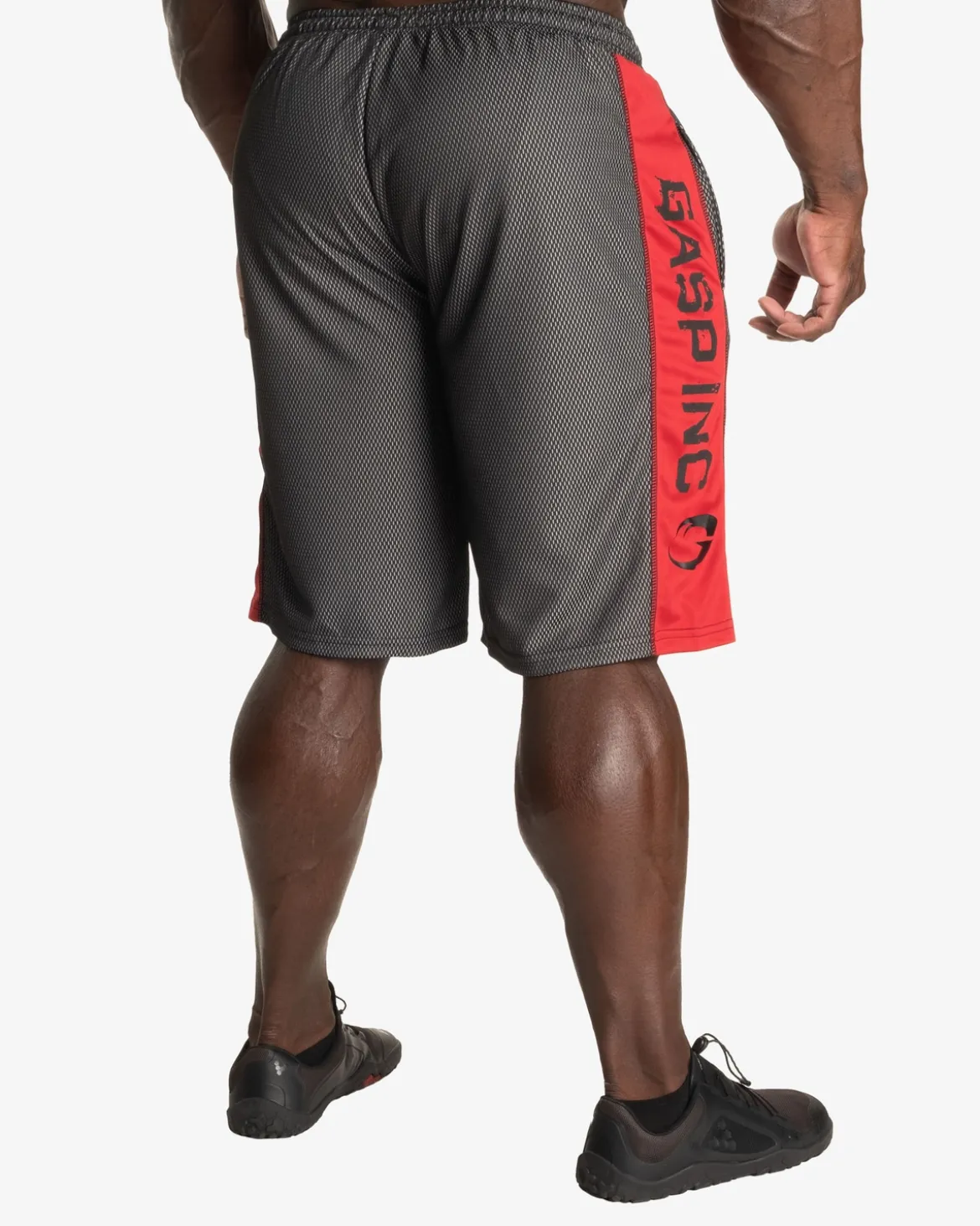 No1 Mesh Shorts, Black/Red