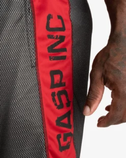 No1 Mesh Shorts, Black/Red