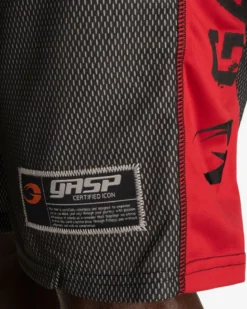 No1 Mesh Shorts, Black/Red