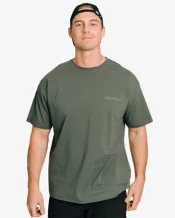 Oversized Hardcore T-shirt, Faded Green