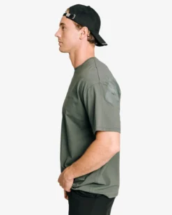 Oversized Hardcore T-shirt, Faded Green