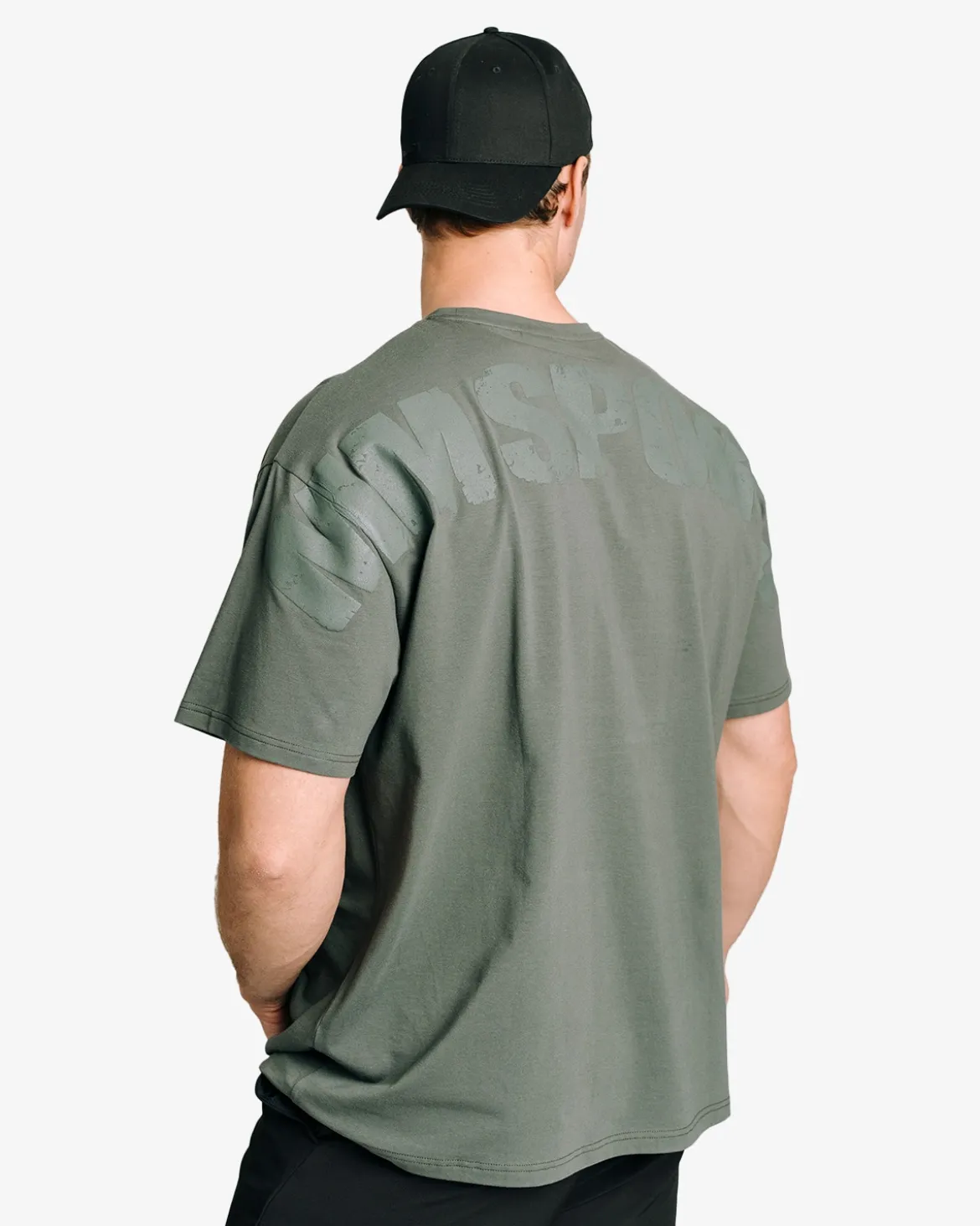 Oversized Hardcore T-shirt, Faded Green
