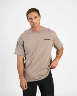 Oversized Hardcore T-shirt, Greige