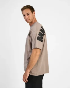 Oversized Hardcore T-shirt, Greige