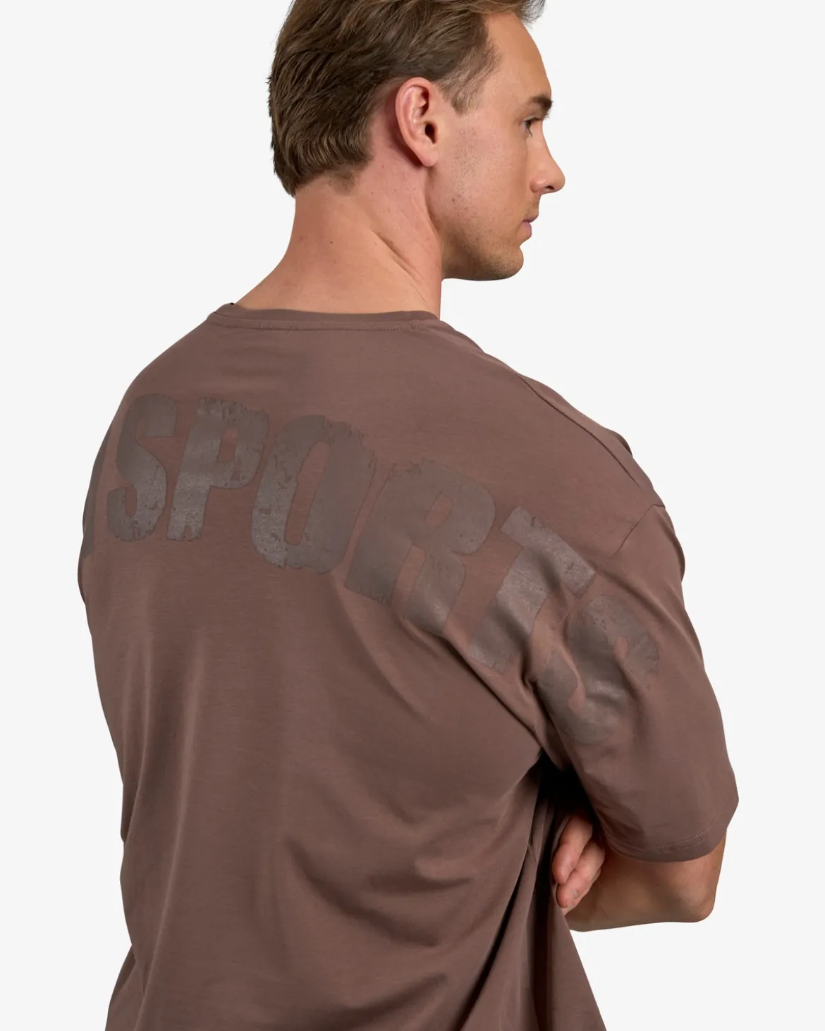 Oversized Hardcore T-shirt, Mocha