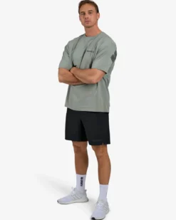 Oversized Hardcore T-shirt, Soft Green