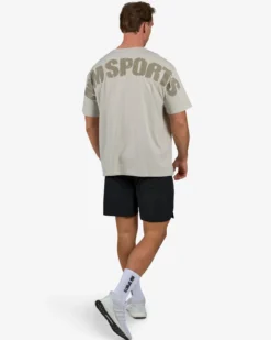 Oversized Hardcore T-shirt, Warm Grey