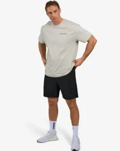 Oversized Hardcore T-shirt, Warm Grey