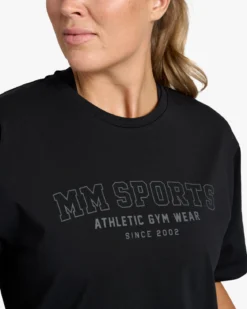 Oversize T-shirt Wmn Varsity, Black