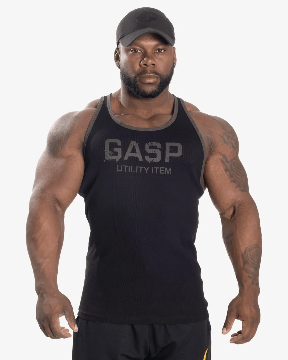 Ribbed T-Back, Black