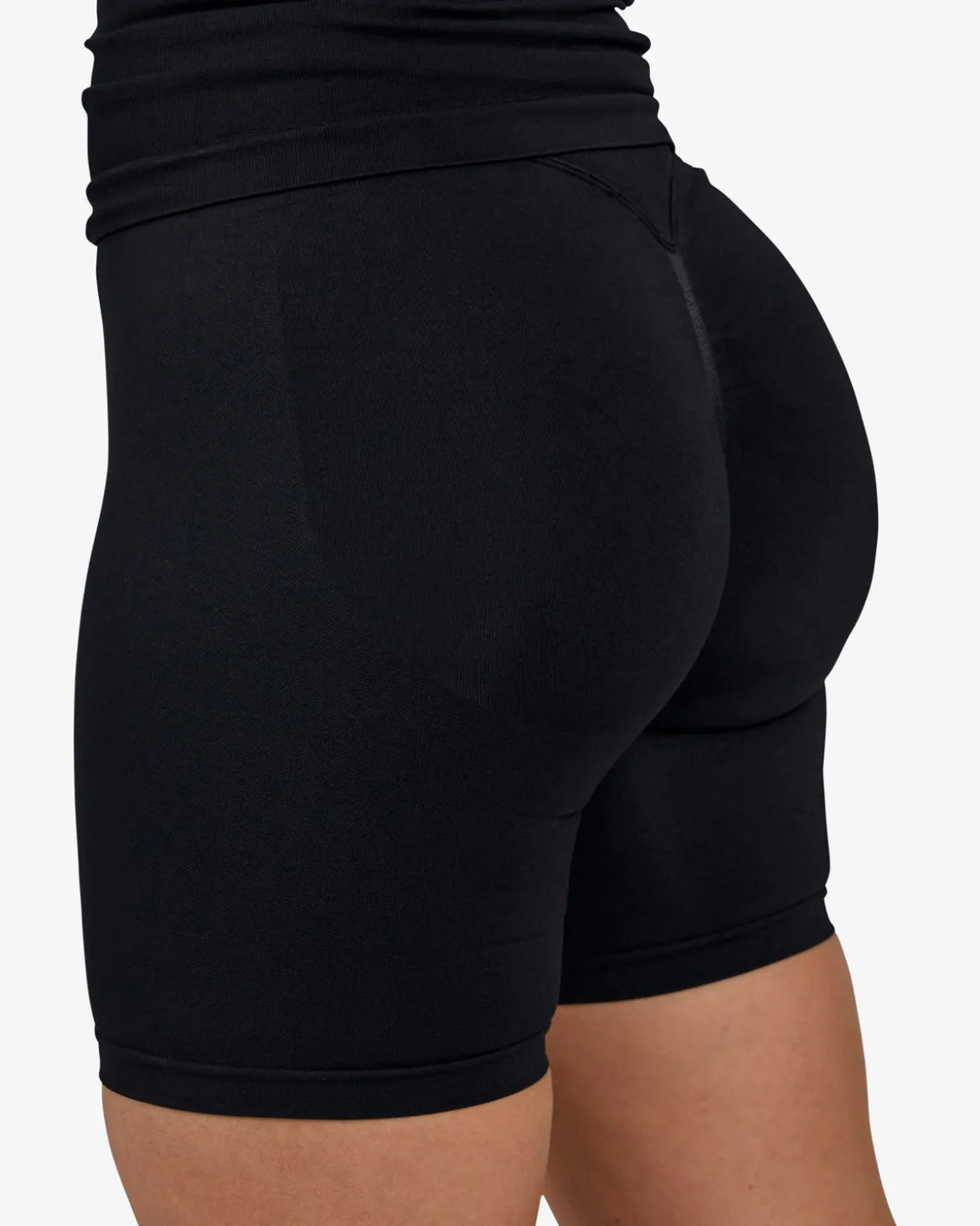 Seamless Biker Tights, Black