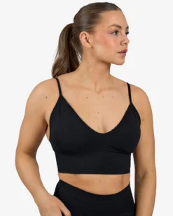Seamless Bra V-shape, Black