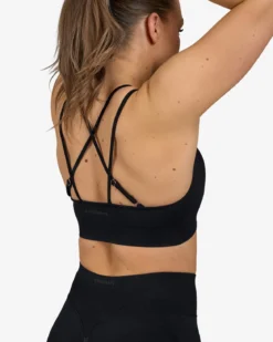 Seamless Sports Bra, Black