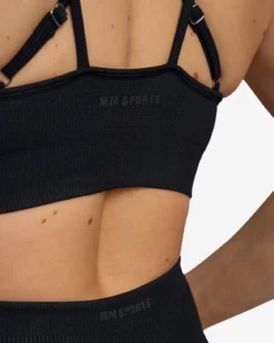 Seamless Sports Bra, Black