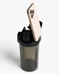 Shaker med mobilhållare, Smoked Black