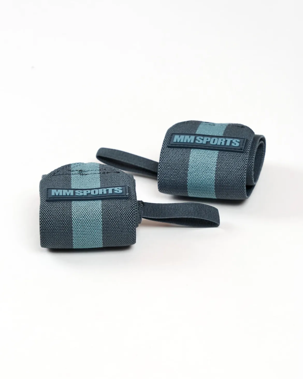 Wrist Wraps High, Faded Blue/Blue